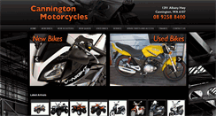 Desktop Screenshot of canningtonmotorcycles.com.au